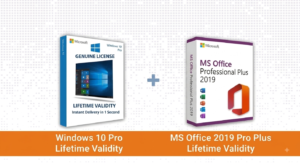 Windows 10 Pro + MS Office 2019 Pro Plus Combo