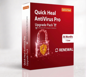 Quick Heal Pro Upgrade 1 User 3 Year Renewal Pack