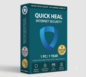 Quick Heal Internet Security 1 PC 1 Year Genuine Digital License Key Box - Chipdeals.in