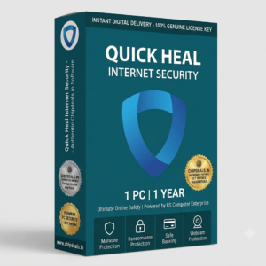 Quick Heal Internet Security 1 PC 1 Year Genuine Digital License Key Box - Chipdeals.in