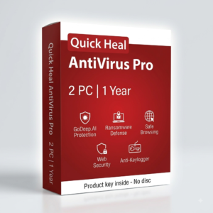 Quick Heal Pro Antivirus 2 PC 1 Year