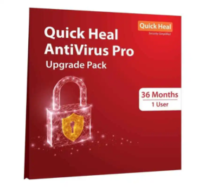 Quick Heal Pro Upgrade 1 User 3 Year Renewal Pack