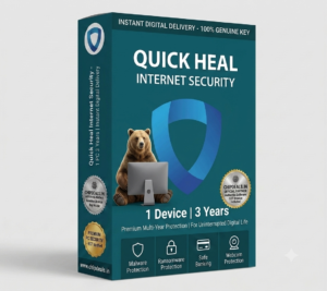Quick Heal Internet Security 1 PC 3 Year Genuine Digital License Key Box - Chipdeals.in