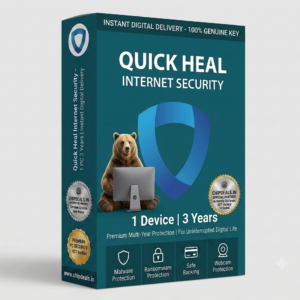 Quick Heal Internet Security 1 PC 3 Year Genuine Digital License Key Box - Chipdeals.in