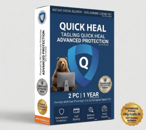 Quick Heal Internet Security 2 PC 1 Year Genuine Digital License Key Box - Chipdeals.in