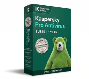Kaspersky Antivirus 1 User 1 Year Genuine Digital License Key Box - Chipdeals.in