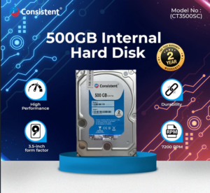 Consistent 500GB Internal Hard Disk